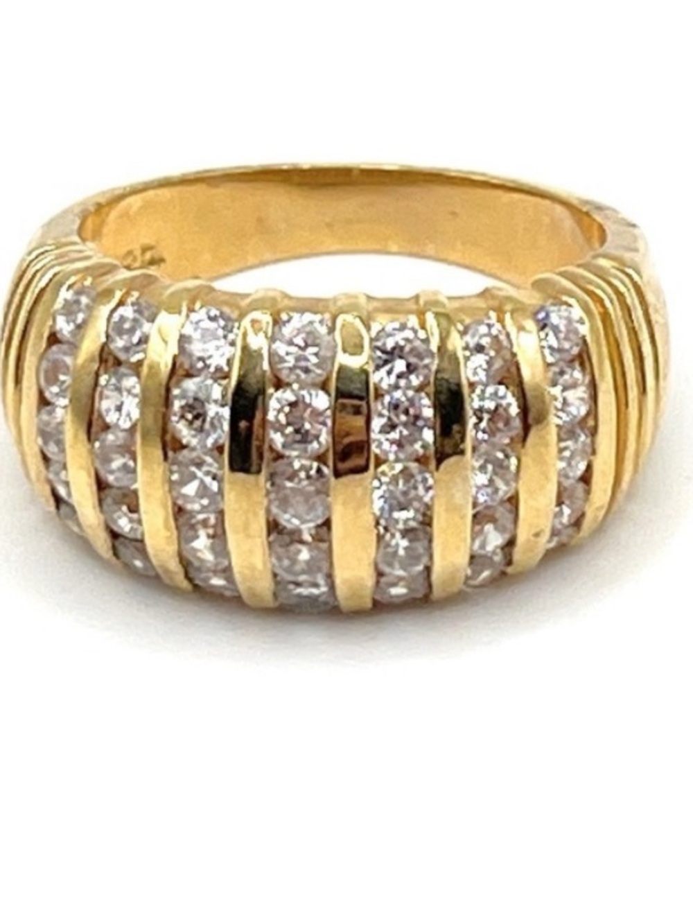 Vintage premier design gold tone wide ring